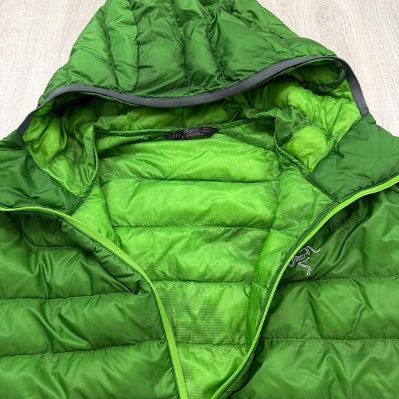 Arc'teryx Cerium LT Puffer Down Hoody Jacket Men's Small Green Kinetic Hooded - Picture 9 of 16